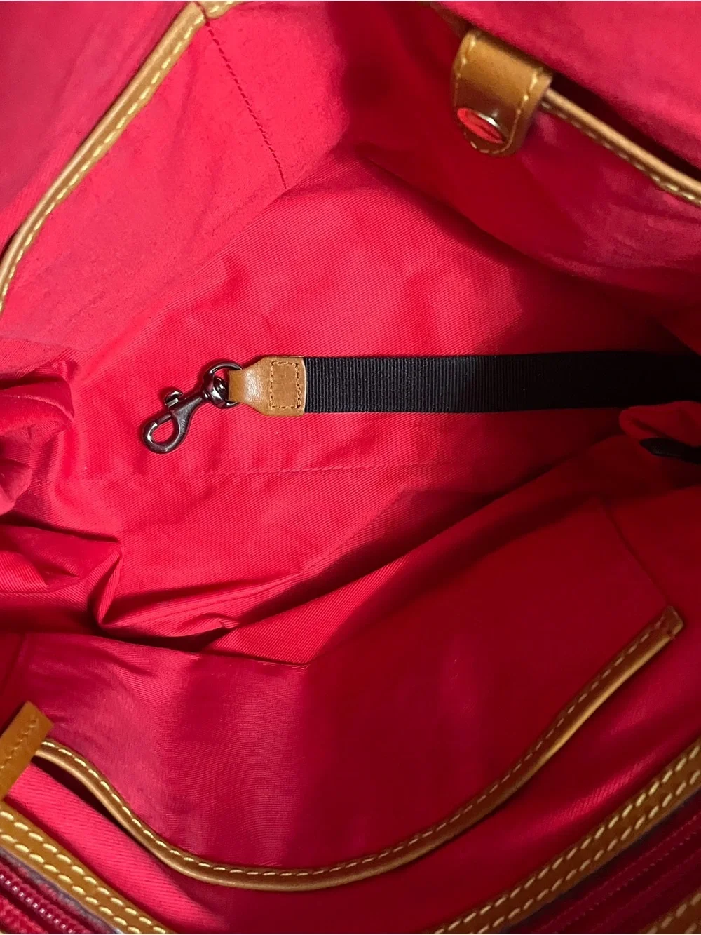 Dooney & Bourke Tan Pebbled Leather Shoulder Bag - Picture 5 of 10